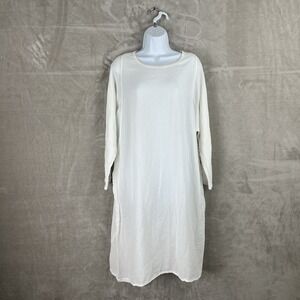 James Perse White Crewneck Dress Women's Size 2‎